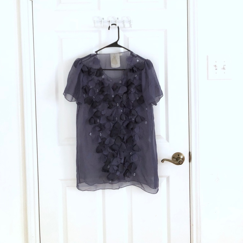 🎁 2 for $12 | Purple/gray short sleeve tunic